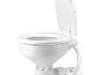 Electric ToiletPush Button OperationFeatures:Hygienic pure white vitreous china bowl for ease of cleaningStylized luxury wooden seat and cover with tough baked enamel coatingStainless steel and bronze fastenings for reliable salt water serviceFlushing