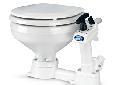 Manual ToiletYou may install JABSCO Compact bowl manually operated marine toilets in both power and sailing craft, either above or below the waterline, for use on sea, river, lake or canal. Your installation may discharge the waste either overboard