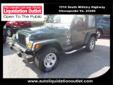 2002 Jeep Wrangler X $12,244
Pre-Owned Car And Truck Liquidation Outlet
1510 S. Military Highway
Chesapeake, VA 23320
(800)876-4139
Retail Price: Call for price
OUR PRICE: $12,244
Stock: BP0413
VIN: 1J4FA39S52P721013
Body Style: SUV 4X4
Mileage: 104,725