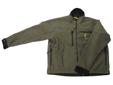 Hell's Canyon Jacket, Olive Green, Large - Rugged 3-layer fabric is silent, windproof, breathable and highly water resistant - Jacket has full length front zipper, zippered handwarmer pockets - Zippered ventilator chest pockets - Bottom draw cord