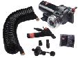Aqua Jet Wash Down Pump Kit 3.5Features:Max 13 I/min/3.5 GPMMax Pressure 70 psi / 5 bar7.5 m / 25' coiled hose 1/2" I.DBulk Head fitting with ValvePUMProtector inlet strainerSpray nozzle with check vave2-way panel switches
Manufacturer: Johnson Pump