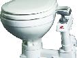 AquaT Marine Manual ToiletThe fine finish and well thought-through design of these toilets is remarkable. Made from white vitreous porcelain, and with corrosion resistant parts throughout, the Johnson Pump AquaT marine toilet, is quiet, robust and easy to