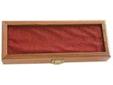 KA-BAR 1437 Display Case - 14.88"" x 5.88"" - Glass, Wood - Security Lock - Walnut 1437
Walnut display case with burgundy colored velour-covered pillow displays your KA-BAR knives up to 13"" overall. Hinged glass-top cover locks for safe keeping. Two wall