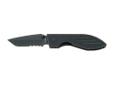 G10 handles give these knives a tactical look and sure grip. The coated AUS 8a stainless steel blades provide corrosion resistance and are non reflective.Specifications:- Blade Length: 3 1/16"- Blade Type: Serrated- Overall Length: 7 1/2"- Lock: Side