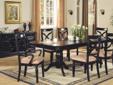 Karina Double Pedestal Casual Dining Table Set
Nice double pedestal with extension leaf dining table, a wonderful carving on ends, the Karina dining is crafted with birch veneers.
(7pc set includes Table, 4 side chairs, and 2 arm chairs)
7pc Table Set