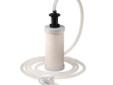 The Katadyn Siphon turns any water container into a gravity-fed microfiltration system. Simply place the ceramic filter (hose attached) into the container, place the container on higher ground, and let the siphon action take care of the rest. That's it!