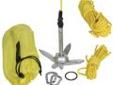 "
Seattle Sports 058500 Kayak Fishing Anchor Kit 1.5 Lb Assorted
Ideal for kayak anglers and small vessels, our anchor kit includes a 1.5-pound folding anchor, a ring, and 50 feet of line, enabling the user to easily deploy the anchor at the bow or stern
