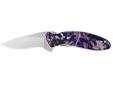 Kershaw's colorful Scallions are designed to meet the needs of the knife user who wants SpeedSafe technology in a smaller carrying knife. All Ken Onion Scallions feature SpeedSafe, plus tip safety lock. The attractive coloration is created in the