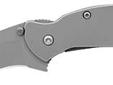 Kershaw Scallion, Stainless Steel Handle, PlainSpecifications:- Blade Detail: Plain- Blade Length (inches): 2.25- Blade Material: 420HC- Carry System: Pocket Clip- Handle Material: Stainless Steel- Lock Style: Frame Lock- Overall Length (inches):