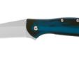 Aluminum Leek - Smoke Black/BlueSteel: 440A Stainless SteelHandle: AluminumBlade: 3"Overall: 4"Weight: 3.1 ozAccessories: Pocket ClipDescription: Clip PointEdge: PlainFinish/Color: StainlessFrame/Material: Blue/Black Anodized AluminumModel: LeekPackaging: