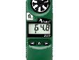 The Kestrel 2000 Pocket Weather Meter is the most elementary temperature and wind monitor in the Kestrel Meter collection. Capable of measuring both wind and temperature phenomena, the Kestrel 2000 Thermo Anemometer is a compact and durable weather meter