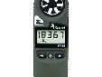 3500 Pocket Weather Meter - Olive Drab Night VisionPart #: 0835NVThe Kestrel 3500 Weather Meter has the most functions of any Kestrel Meter in the 3000 series. The Kestrel 3500 measures temperature, wind speeds, barometric phenomena, pressure trends of up