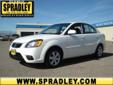 Spradley Auto Network
2828 Hwy 50 West, Â  Pueblo, CO, US -81008Â  -- 888-906-3064
2010 Kia Rio LX
Call For Price
CALL NOW!! To take advantage of special internet pricing. 
888-906-3064
About Us:
Â 
Spradley Barickman Auto network is a locally, family owned