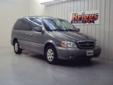 Briggs Buick GMC
2312 Stag Hill Road, Manhattan, Kansas 66502 -- 800-768-6707
2005 Kia Sedona EX Minivan 4D Pre-Owned
800-768-6707
Price: Call for Price
Description:
Â 
Be sure to take a look at this 2005 Kia Sedona, all ready for the road, with features