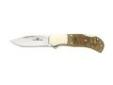 "
Browning 322107 Knife,107 Full Curl Folder
Browning Full Curl Sheep Folder Knife
Features:
- TYPE: Folding lockback
- BLADE: 440 stainless steel drop point
- HANDLE: Genuine sheep horn scales with brass pins - Solid nickel silver bolsters
- Top grain