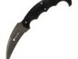 "
Browning 320141BL Knife,141Bl Fear Factor
Fear Factor
Specifications:
- Blade: Hollow ground wharncliffe titanium coated hawkbill/talon
- Sheath: Blade-Tech polymer sheath
- Blade Length: 3 1/2""
- Type: Fixed hawkbill/talon karambit-style tactical
