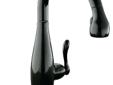 ï»¿ï»¿ï»¿
KOHLER K-692-7 Clairette Kitchen Sink Faucet, Black Black
More Pictures
Lowest Price
Click Here For Lastest Price !
Technical Detail :
Contemporary styling coordinates with any home dÃ©cor
Pulldown sprayhead is highly functional and ergonomic
Swivel