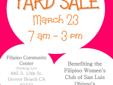 large charity sale benefiting the filipino women's club of san luis obispo's scholarship fund awarded annually to local high school seniors