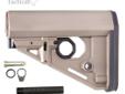 LaRue Tactical RAT Stock Kit, AR-15 & M4, MilSpec - FDE. With simplicity in mind, the new LaRue RAT Stock was designed to be the ideal complement to the LaRue Tactical AR15 family of rifles. The unique 2-stage trigger mechanism allows shooters to adjust