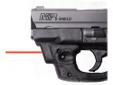 Centerfire Laser Series for the Smith & WessonÂ® M&P Shield 9mmFeatures:- Red laser with constant beam- Custom designed to fit the Smith & Wesson M&P Shield 9mm pistol. - Tactial design that matches the style and contours of the gun.- Mounts to the frame