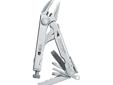 Locking pliers that fold away make the Leatherman Crunch unlike any multi-tool available today. The Crunch clamps up to a 1-inch diameter pipe, and if you remove the adjusting screw, you'll find a hex-bit adapter built right in. With locking blades that