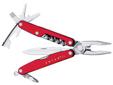 The Juice C2 is an extremely handy little devil with fiery red anodized aluminum handles. A true Leatherman, the C2 is well equipped with pliers, wire cutters and four screwdrivers. The C2 also comes with a corkscrew and a can and bottle opener. It's