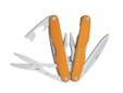 Leatherman 70202001K, The Juice S2 is definitely cutting edge. Its distinctive burnt orange anodized aluminum handles are contoured for comfort. Like all in the Juice line, the S2 comes with pliers, wire cutters, and four screwdrivers. With the same