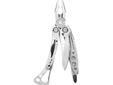 At a mere five ounces, the Leatherman Skeletool has a stainless steel combo blade, pliers, bit driver, removable pocket clip and carabiner/bottle opener. The Skeletool is just what you need in one good lookin' packageTools:- Needlenose Pliers- Regular