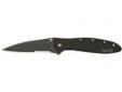 "
Kershaw 1660CKTSTX Leek Black Serrated, Clam
Everything the classic Leek has, plus a DLC coating of matte black
If you prefer your knife in basic black, this one just might be your perfect EDC. To create this matte-black look, Kershaw engineers ionize