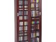 Finish:Dark Cherry Our deluxe handcrafted solid oak veneer mission style wall hanging multimedia storage cabinet has that rare combination of classic design and high quality construction. This beautiful furniture quality cabinet will compliment any dcor