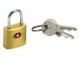 Mini Padlock Set-Travel Sentry Approved-Accepted for airport use-Recognized by the Transportation Security Administration-Protect your belongings in transit while keeping them accessible for security checks-Brass housing
Manufacturer: Lewis N. Clark