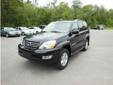 Midway Automotive Group
2005 Lexus GX
( Click here to inquire about this Unbelievable vehicle )
Low mileage
Call For Price
Free Carfax Report! 
781-878-8888
Color::Â Black
Mileage::Â 76625
Engine::Â V8 4.7 Liter
Interior::Â Tan
Drivetrain::Â 4WD