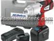 "
AC Delco ARI2060 ACDARI2060 Li-ion 18V 1/2"" Drive Impact Wrench with Digital Clutch Kit
Features and Benefits:
4-pole high torque motor delivers: 1,100 ft-lbs of max. breakaway torque; 780 ft-lbs of max. reverse torque; 500 ft-lbs of max. tightening