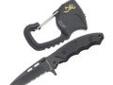 "
Browning 3712515 Light, 2515 Blackrock Combo
BlackRock Knife-Light Combo
New BlackRock Knife-Light Combo features rugged Tactical Knife and new Browning ""Clip"" Carabiner Flashlight. All new ""Clip"" Carabiner Flashlight clips to belt, back-pack or use