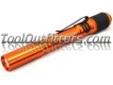 Terralux TLF-802AAA-OR TLXTLF-802AAA-OR LightStar80â¢ LED Aluminum Penlight - Orange
High CRI* LED for Superior Color Rendering
80 Lumen output
5 Hour Run Time
Rubber Bite Grip for Hands-Free Use
Depress Tail Cap Switch for Momentary or Constant On/Off