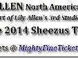 Lily Allen Sheezus Tour Concert Tickets for Chicago, Illinois
Concert at the Riviera Theatre in Chicago on Tuesday, September 30, 2014
The Lily Allen North American Tour arrives for a concert in Chicago, Illinois on Tuesday, September 30, 2014. Lily Allen