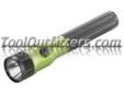 "
Streamlight 75635 STL75635 Lime Green Stinger LED Rechargeable Flashlight (Light only)
Features and Benefits:
3 modes of lighting: high, medium, low plus strobe function
Super bright C4 LED has a 50,000 hour lifetime and is impervious to shock
Produces