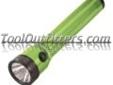 "
Streamlight 75197 STL75197 Lime Green StingerÂ® Rechargeable Flashlight with AC/DC and 2 Holders
Features and Benefits:
Rechargeable flashlight saves user money on battery replacement costs Â 
Focusable Xenon bulb - spot to flood
Durable machined aluminum