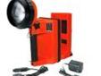 "
Streamlight 45127 LiteBox Power Failure System w/120V AC/DC, Orange
Streamlight LiteBoxÂ® Power Failure System - 120V AC, 12V DC chargers - Orange.
Portable, powerful, industrial-duty, rechargeable lantern with swiveling neck is ideal for fire fighters,