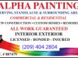 Local painter - Painting contractor in Modesto CA - Alpha painting - Painting contractor - Commercial painting and residential painting - Painting contractors - Local painter: Painting contractor, residential painting, interior or exterior painting, in