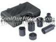 "
OTC 4543A OTC4543A Locknut Socket Set
Chrome vanadium steel sockets cover most SUV and light truck applications.
Sockets have 1/2"" square drive, allowing use of a torque wrench, ratchet, or breaker bar.
A blow-molded plastic storage case keeps set