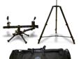 Lone Star Field Producst Spec-Rest Kit includes:
Full size tripod legs
Spec-Rest
Quad Pod low tripod base
Rear yoke extender for AR style rifles
Drag bag
Pictures show the Spec-rest installed on the Quad pod low base. The Spec-Rest Gun Rest System is an