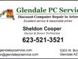 http://www.glendalepcservice.com
We'll Fix It Or You Don't Pay!
GLENDALE PC SERVICE - Discounted Expert Computer Repair For PC's and Mac's.
Low Flat Rates Only-Never Hourly.
Click HERE for a quick quote for service!
Honest service, low-cost onsite home or