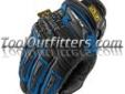 "
Mechanix Wear MP2-03-009 MECMP2-03-009 M-Pact 2 Gloves Blue/Medium
Features and Benefits:
High profile, impact-absorbing molded TPR (Thermal Plastic Rubber) finger protection
Multi-layer ClarinoÂ® MWX-2 palm with anatomically die cut EVA foam padded