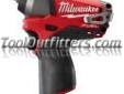 "
Milwaukee Electric 2452-20 MLW2452-20 M12 FUELâ¢ 1/4"" Impact Wrench
The M12 FUELâ¢ 1/4"" Impact Wrench optimizes torque in tight spaces. This lightweight yet powerful impact wrench offers up to 3X longer motor life, up to 2X more runtime, and proprietary