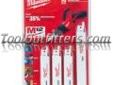 "
Milwaukee Electric Tools 49-22-0220 MLW49-22-0220 M12 Hackzallâ¢ Blade-10 PC. Set
Designed to maximize the cutting performance of the new M12 HACKZALLâ¢ Reciprocating Saw, these blades feature a thin kerf design that reduces the amount of drag and