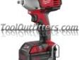 "
Milwaukee Electric Tools 2651-22 MLW2651-22 M18 3/8"" Compact Impact Wrench with Ring
Features and Benefits:
Milwaukee designed impact mechanism provides maximum application speed
Milwaukee 4 pole frameless motor provides maximum efficiency and run