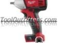 "
Milwaukee Electric Tools 2651-20 MLW2651-20 M18â¢ Cordless 3/8"" Compact Impact Wrench with Ring (Bare Too)l
Features and Benefits:
Milwaukee Designed Impact Mechanism: maximum application speed
Milwaukee 4-Pole Frameless Motor: maximum efficiency and