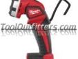 "
Milwaukee Electric Tools 49-24-0171 MLW49-24-0171 M18 Rechargeable Work Light
Features and Benefits:
Fold away utility hook
135 degree pivoting head
Ergonomic, compact and lightweight design for operator effort
Backed by Milwaukee's 5 year tool
