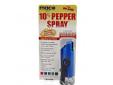 Mace Security 10% Pepper Spray 11gm w/Hard Key Case Blue. The Mace Security Hard Key Case pepper spray contains oleoresin capsicum a naturally occurring substance derived from cayenne peppers. The OC pepper formula (0.66% capsaicinoids concentration)